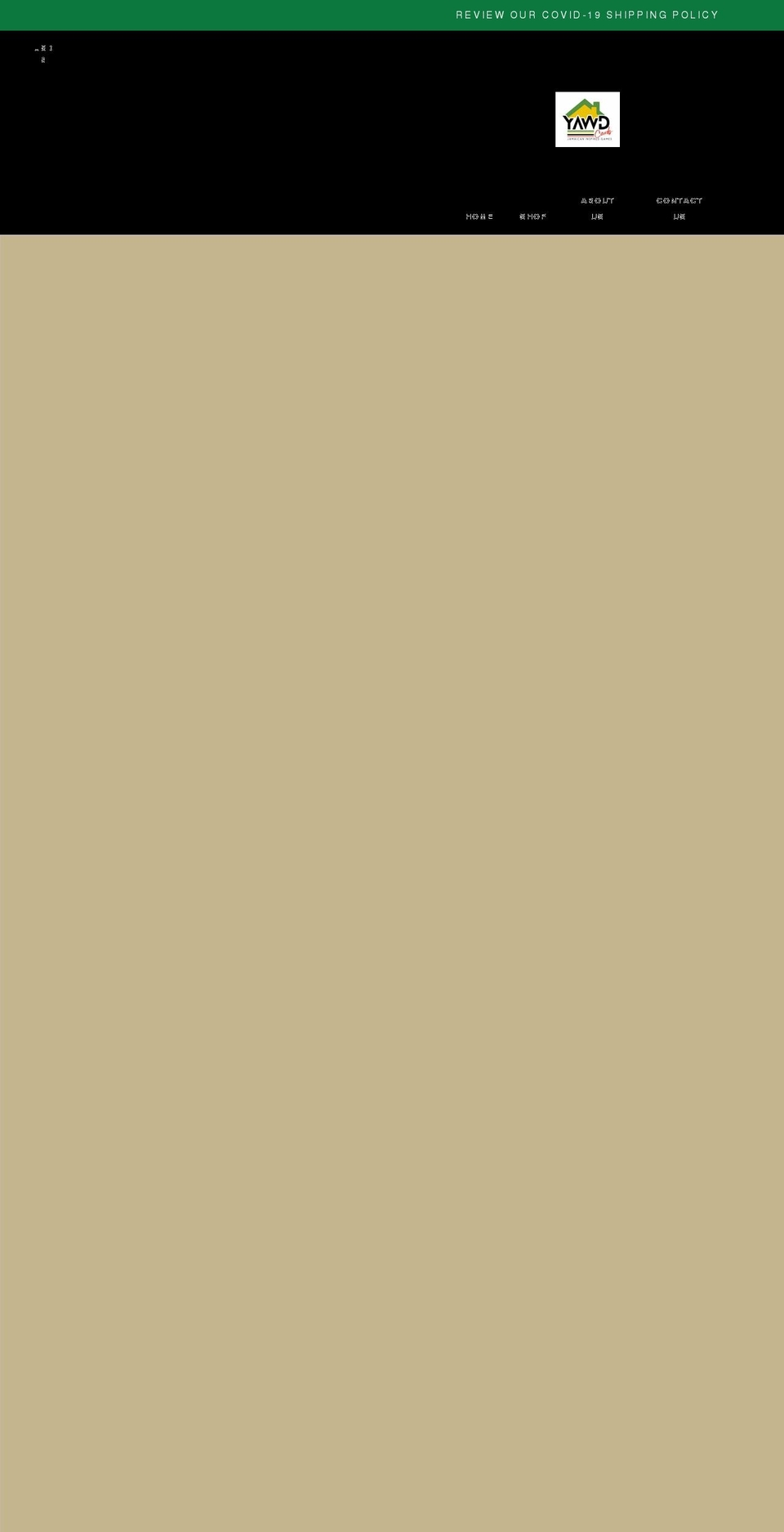 yawdcards.com shopify website screenshot