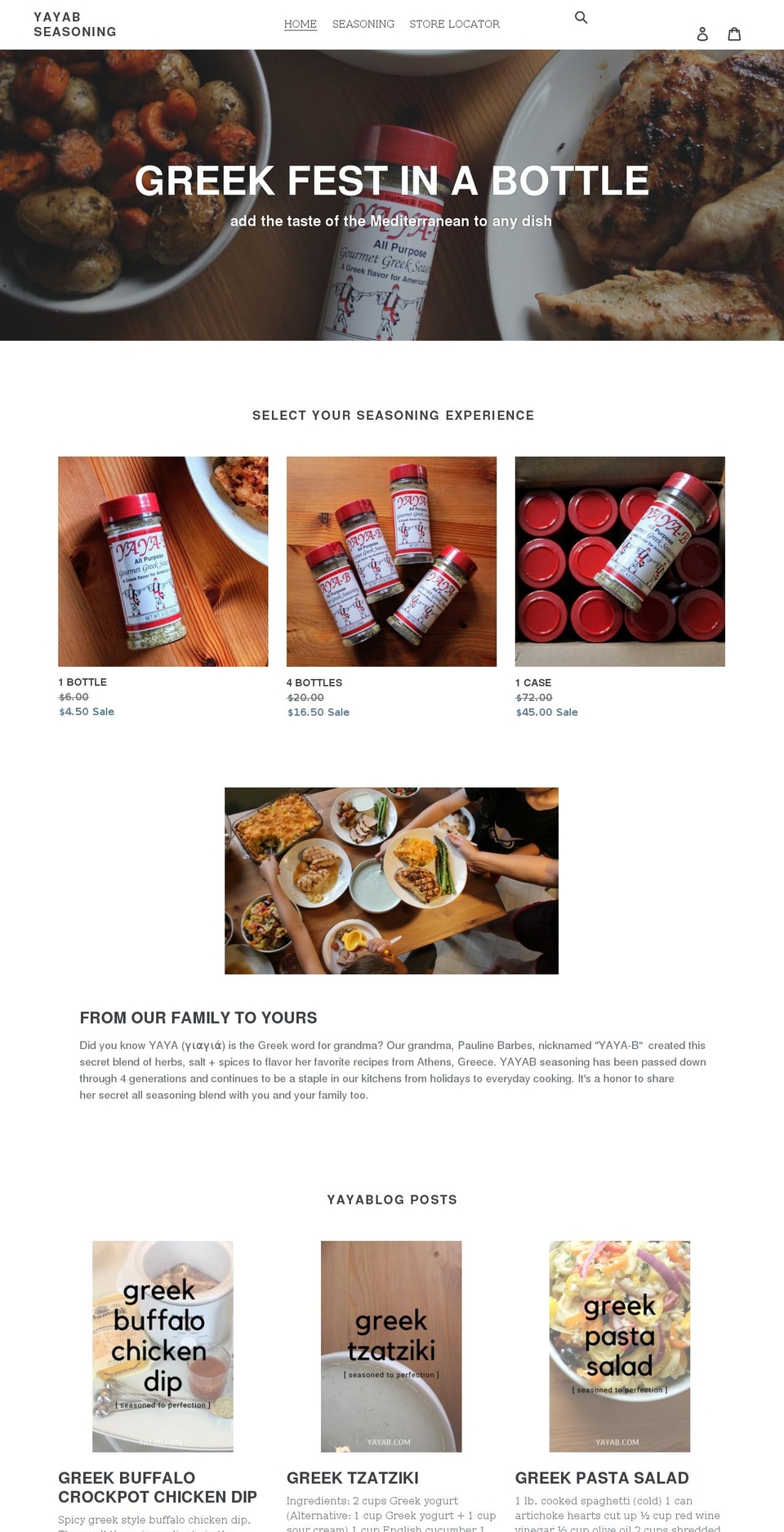 yayab.com shopify website screenshot