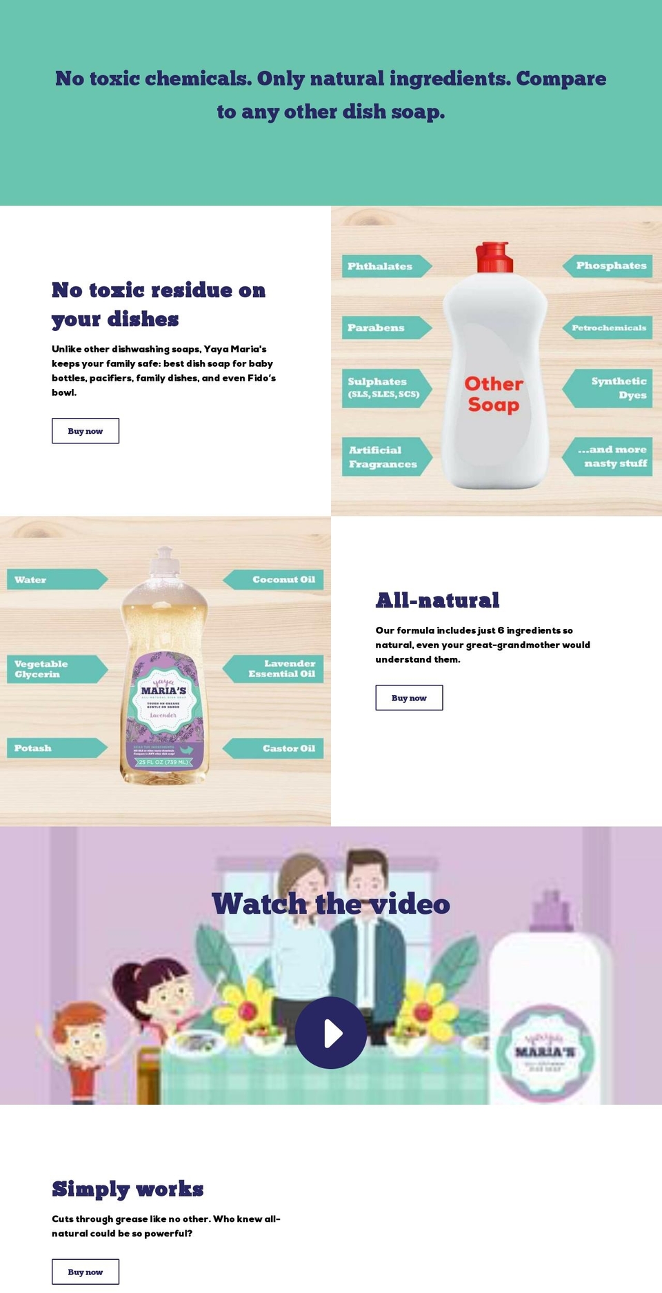 yayamarias.com shopify website screenshot