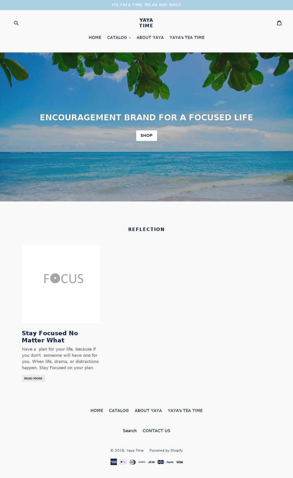 yayatime.com — Shopify storefront screenshot