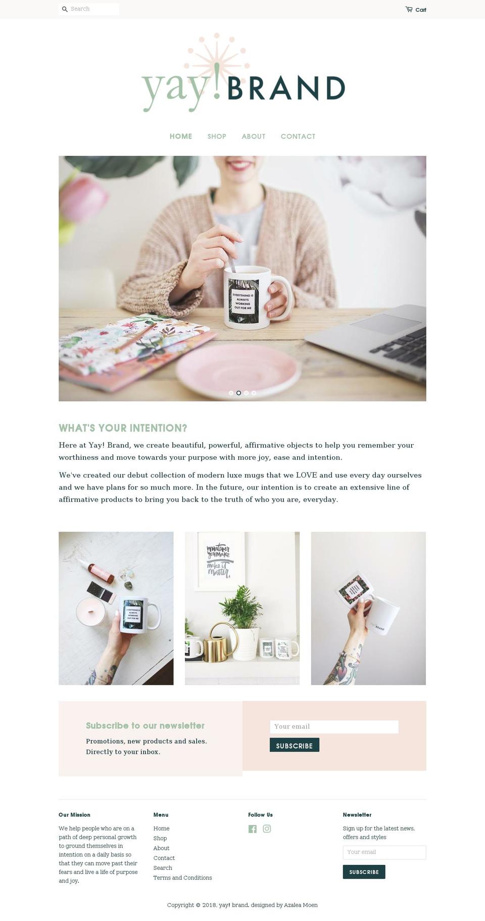 yaybrand.com shopify website screenshot