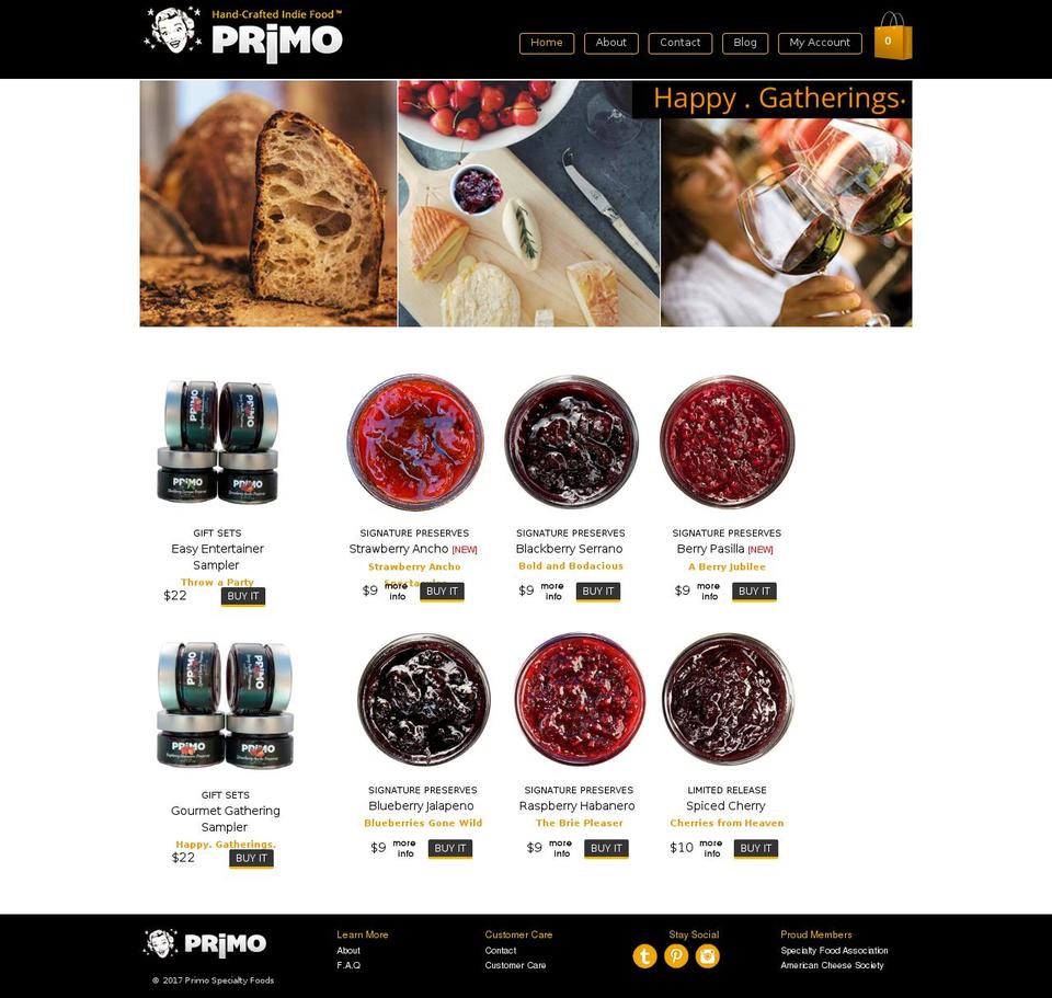 yayprimo.com shopify website screenshot