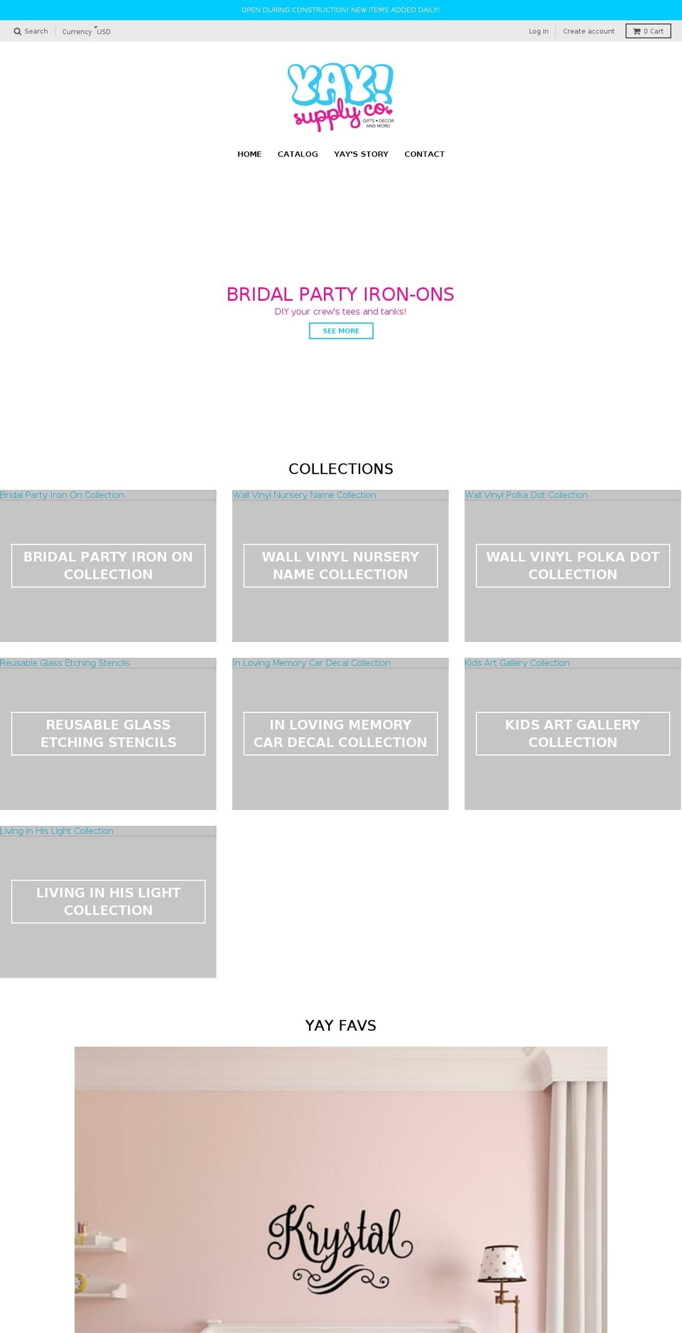 yaysupplyco.com — Shopify storefront screenshot