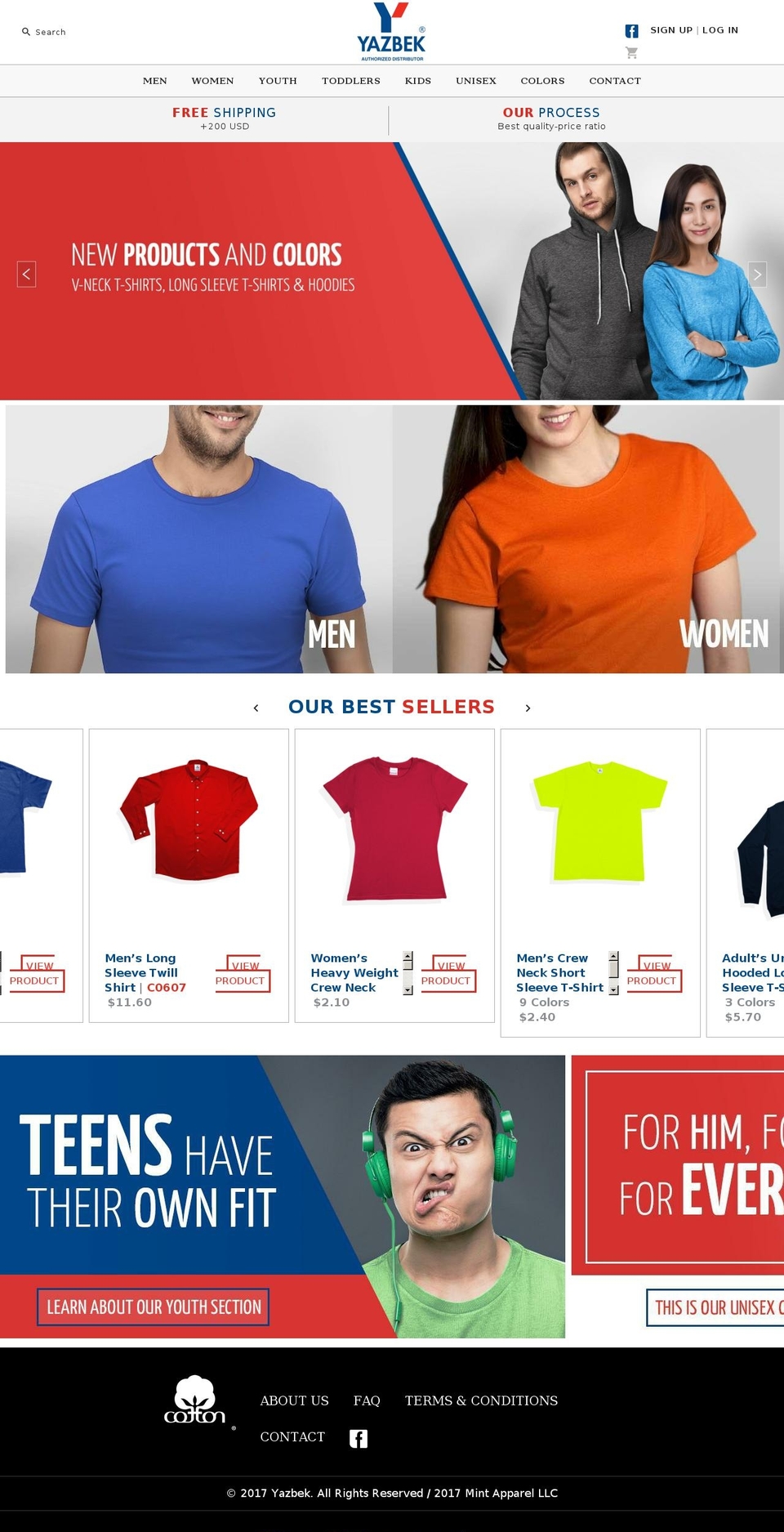 yazbekusa.com shopify website screenshot