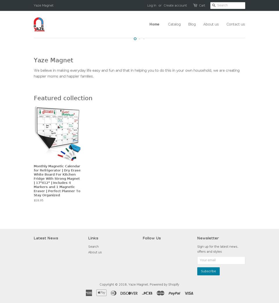 yazemagnet.com shopify website screenshot
