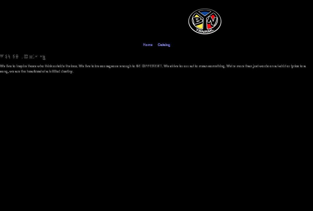 ybnrmlclothing.com shopify website screenshot