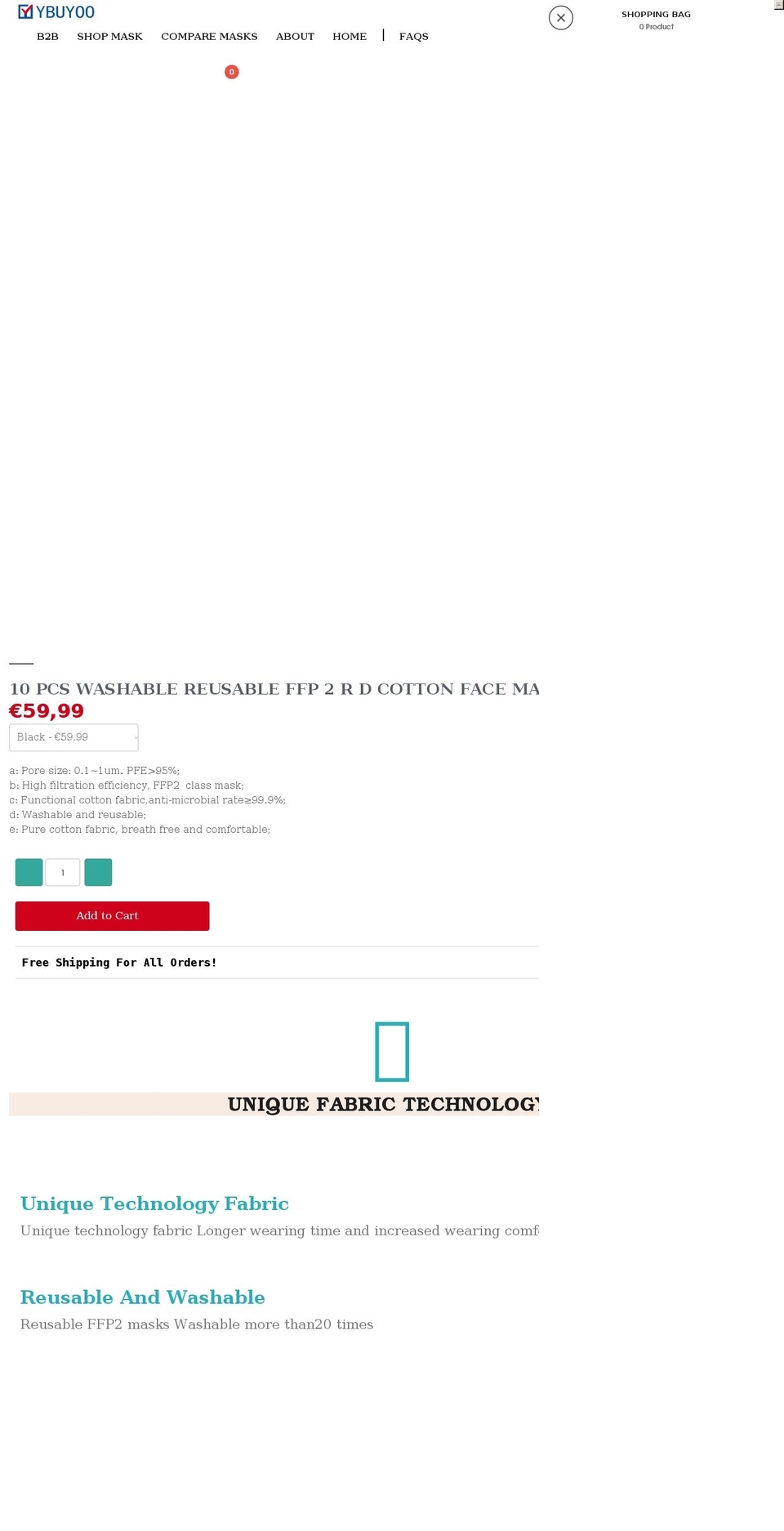 ybuyoo.com shopify website screenshot