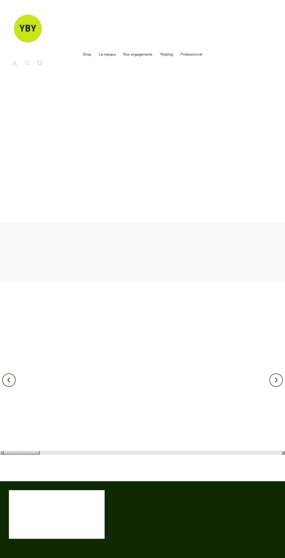 ybyparis.com shopify website screenshot