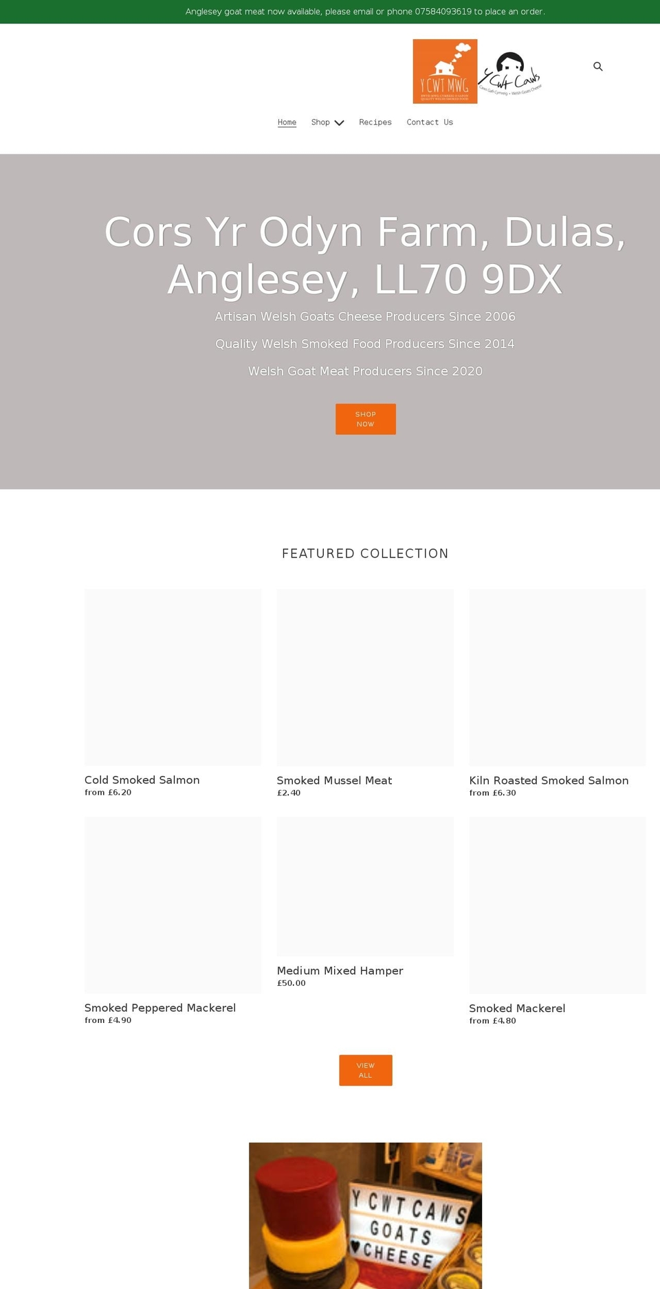 ycwtshop.co.uk shopify website screenshot