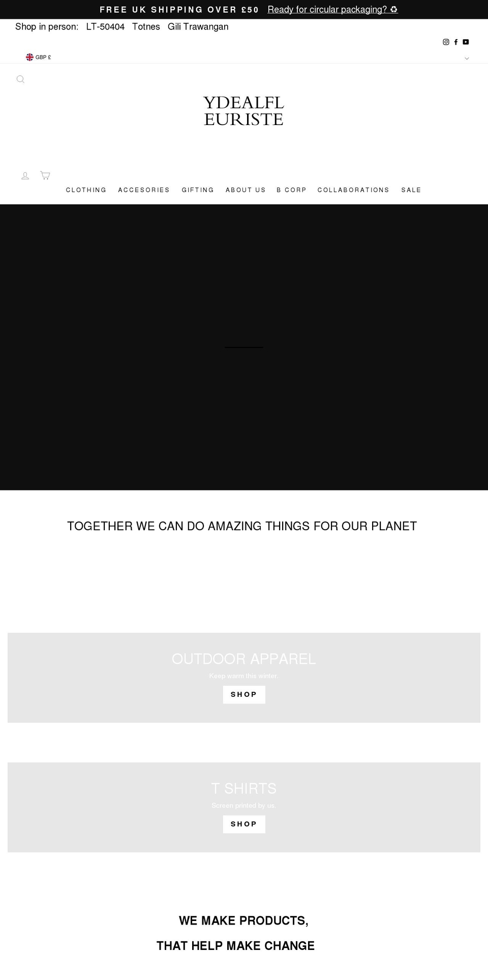 ydealfleuriste.com shopify website screenshot