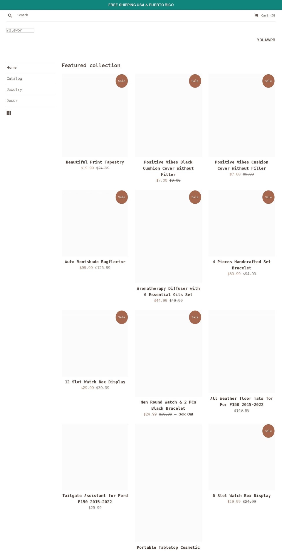 ydlawpr.com shopify website screenshot