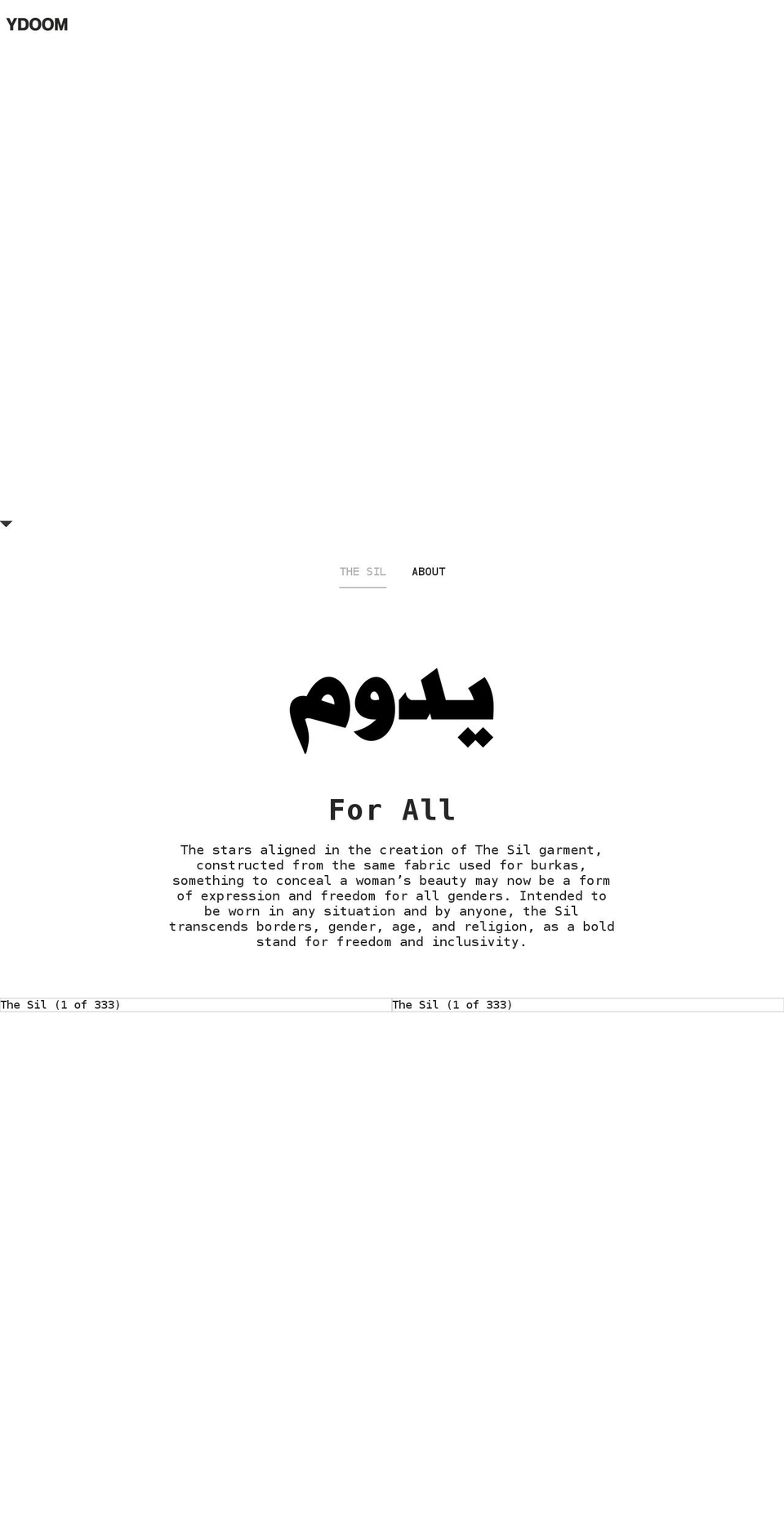 ydoom.com shopify website screenshot