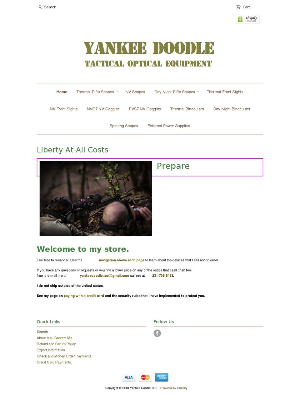 ydtoe.com — Shopify storefront screenshot