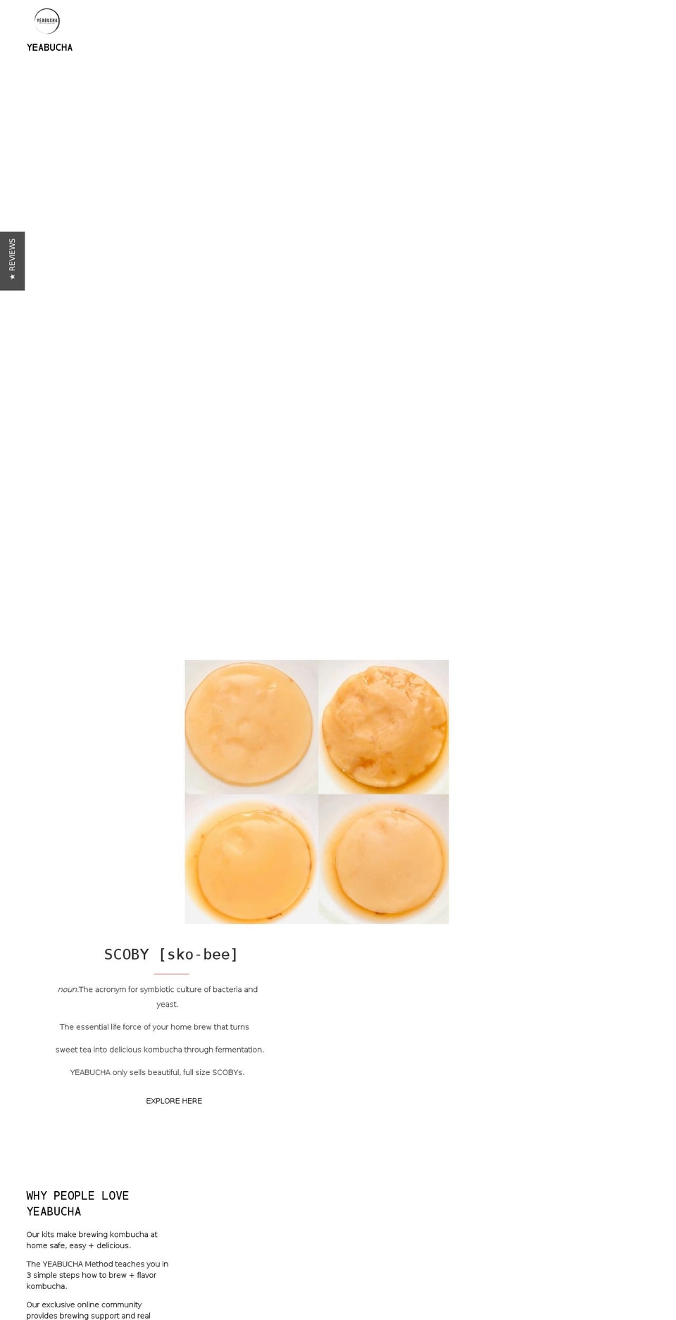 yeabucha.com — Shopify storefront screenshot