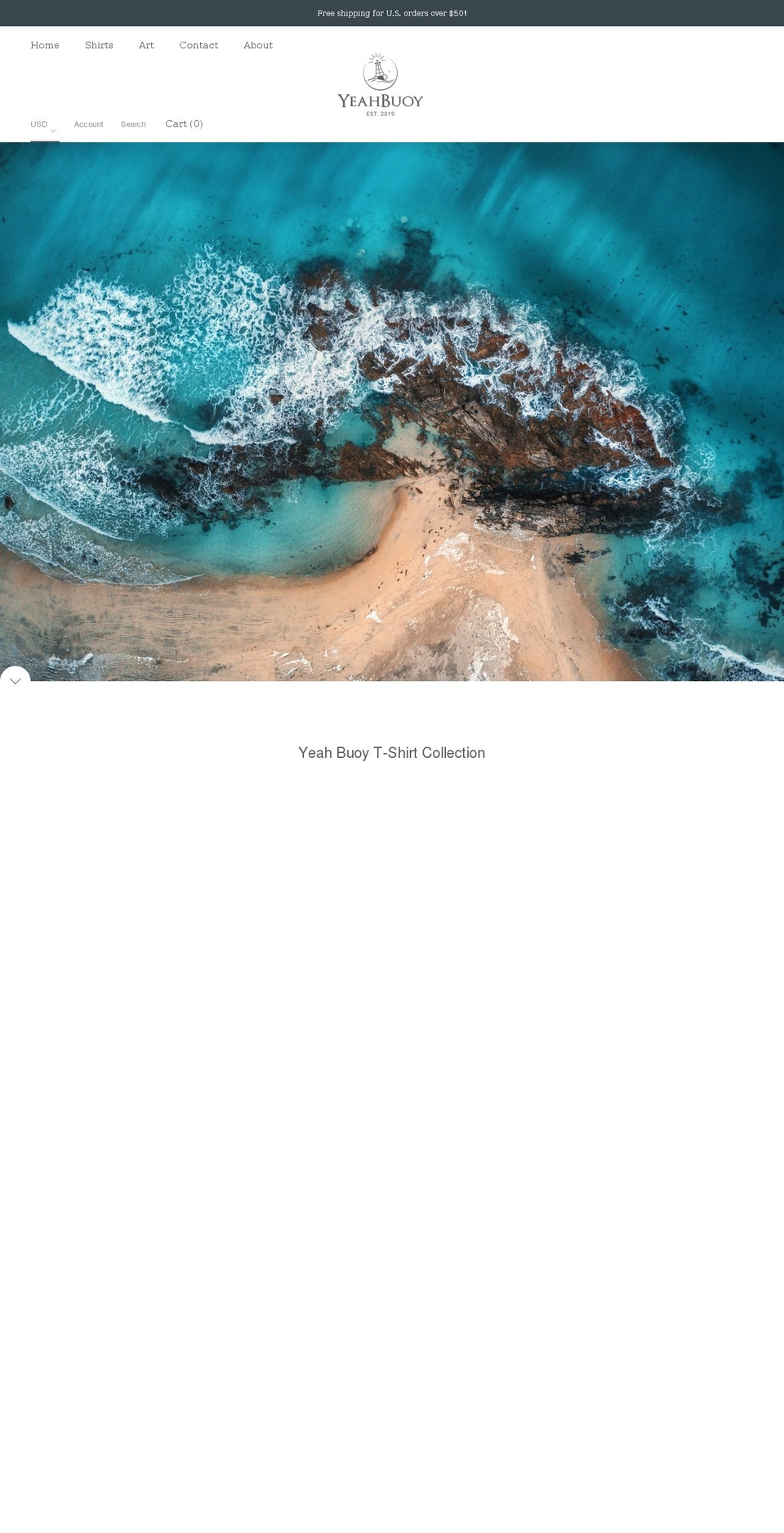 yeahbuoy.org shopify website screenshot