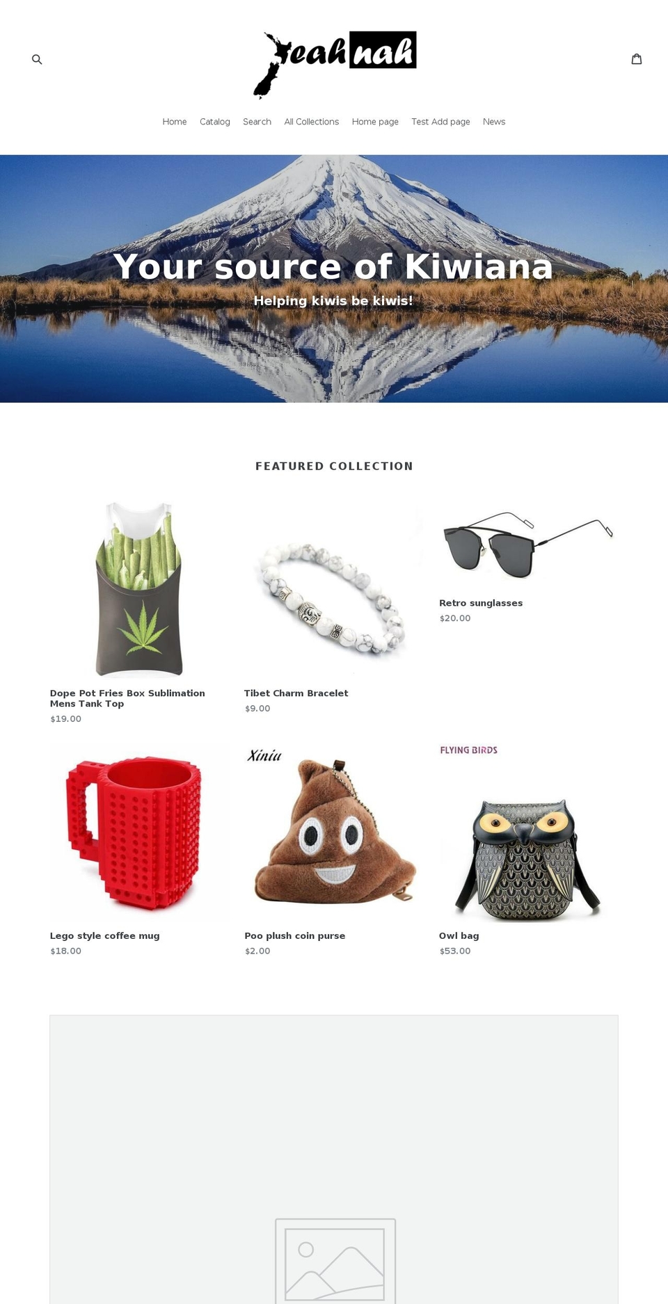 yeahnah.co.nz shopify website screenshot