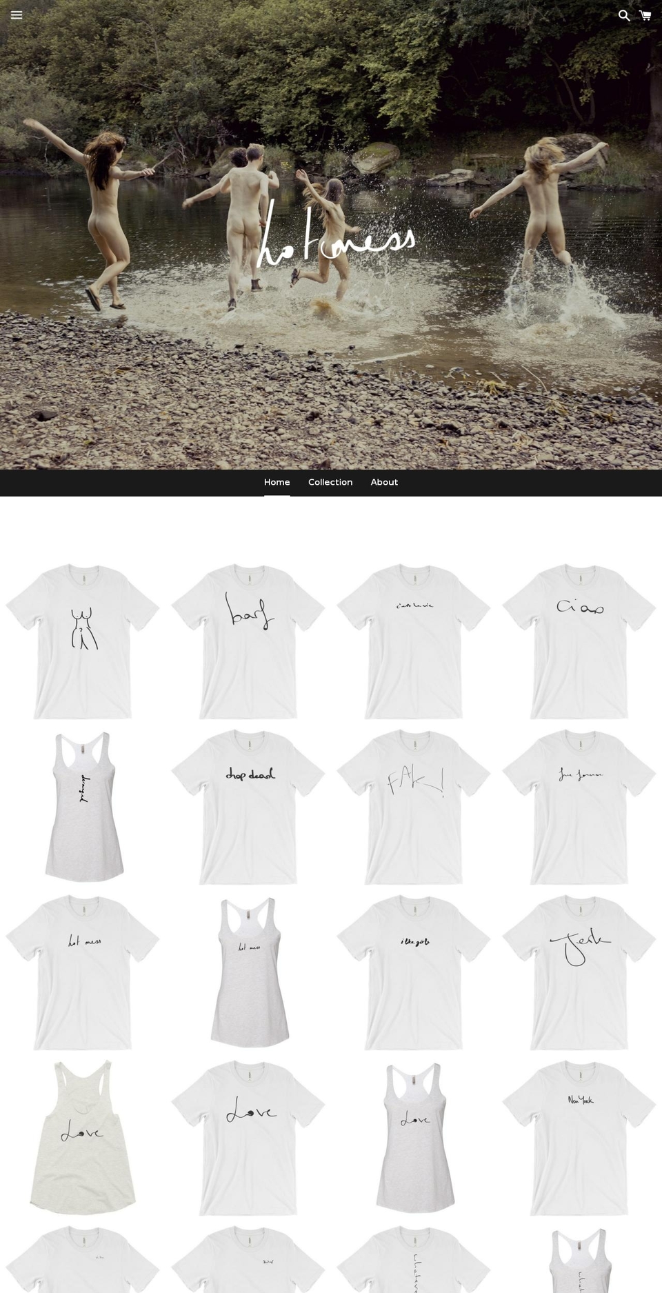 yeahotmess.com — Shopify storefront screenshot
