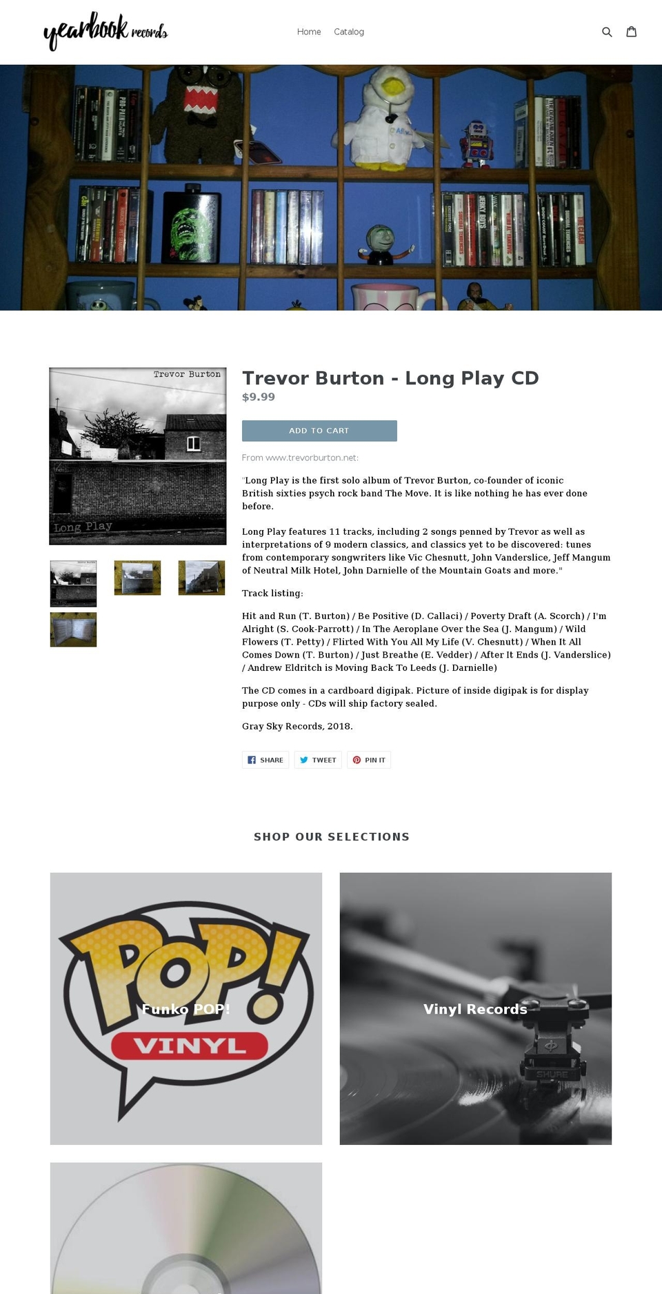 yearbookrecords.com — Shopify storefront screenshot