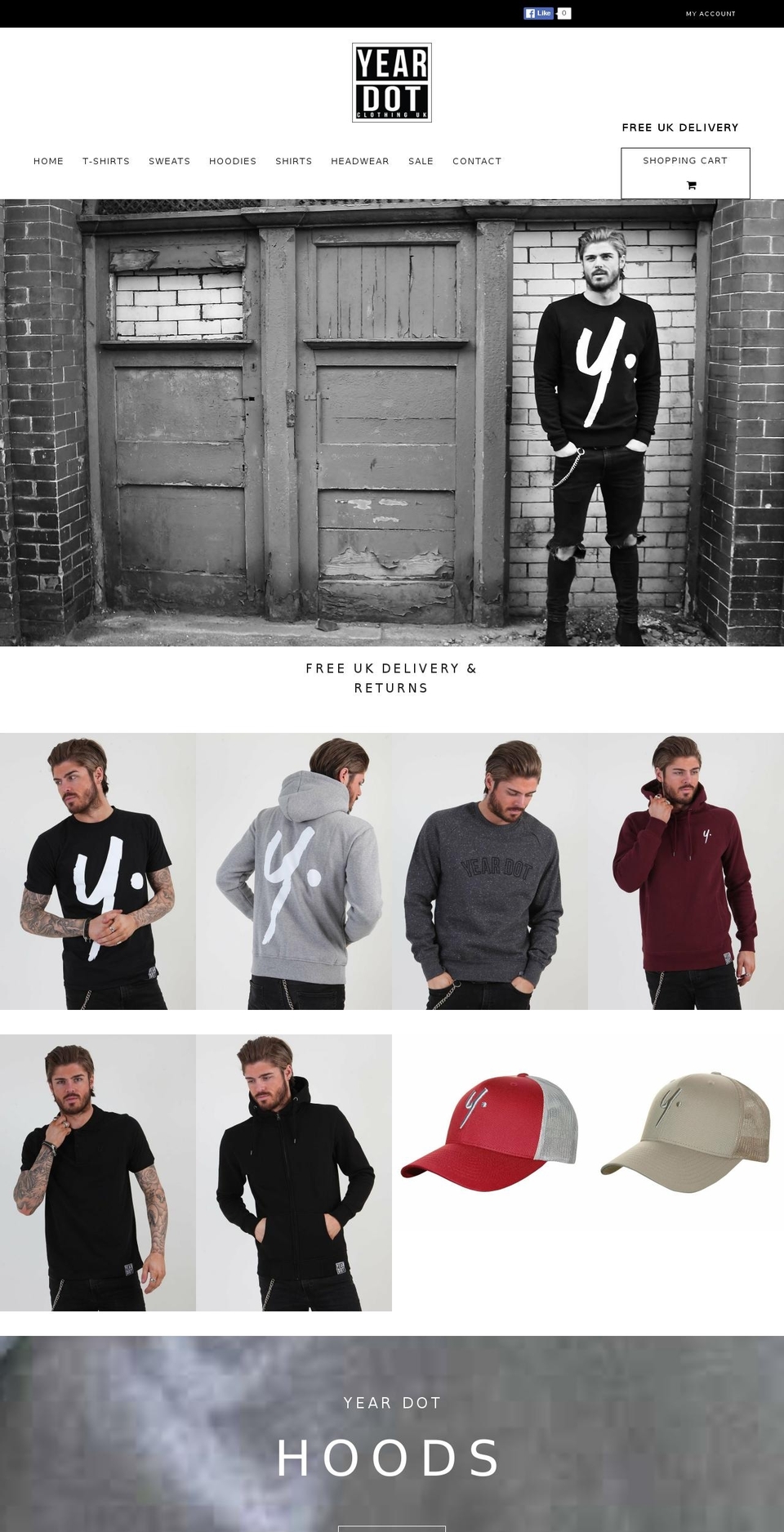 yeardotclothing.com shopify website screenshot