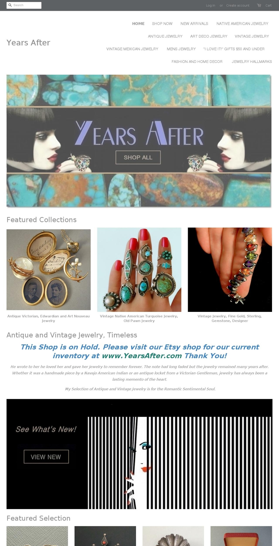 yearsafter.net shopify website screenshot