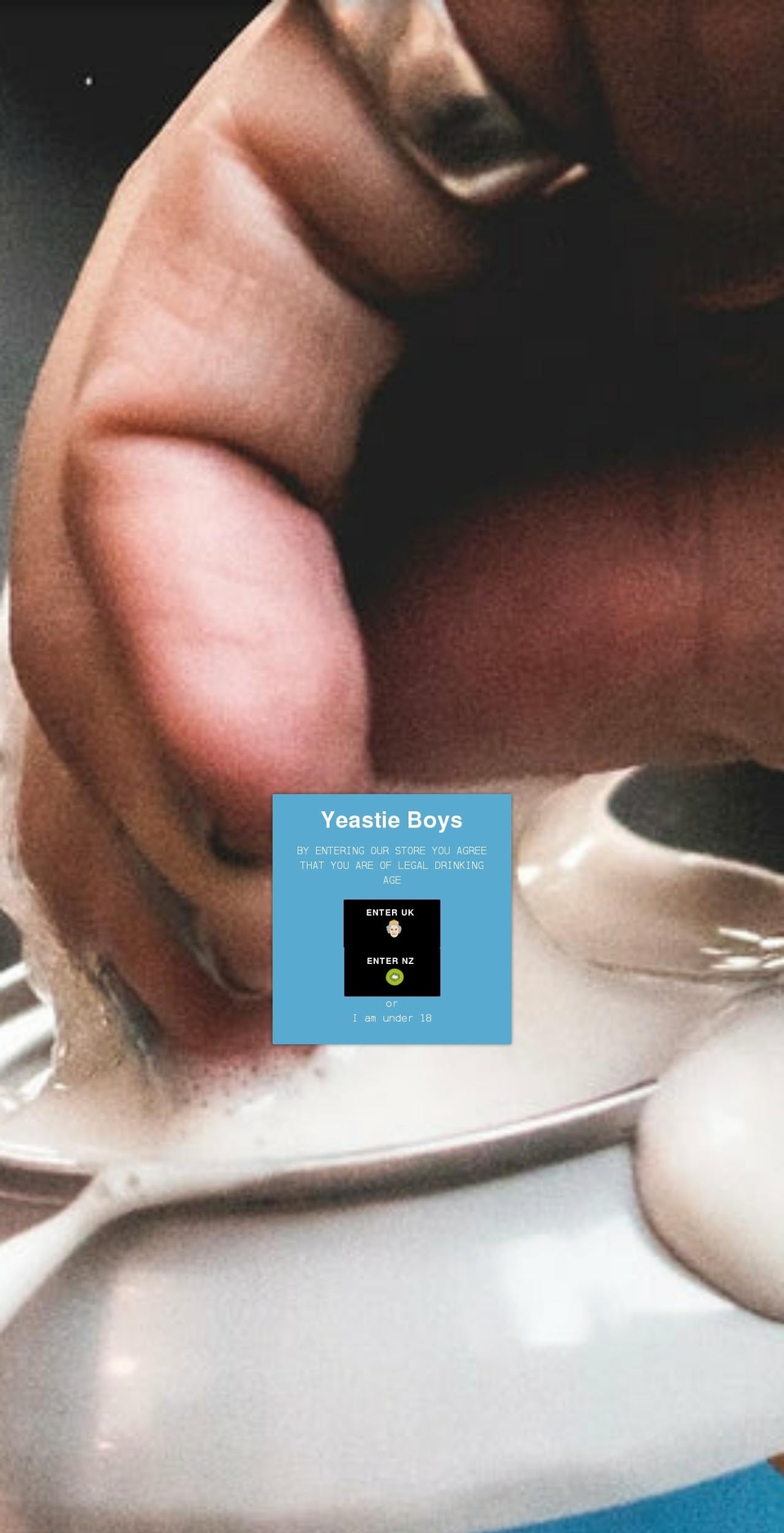 yeastieboysuk.myshopify.com shopify website screenshot