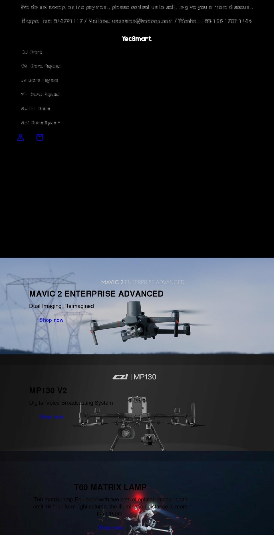 yecsmart.com shopify website screenshot