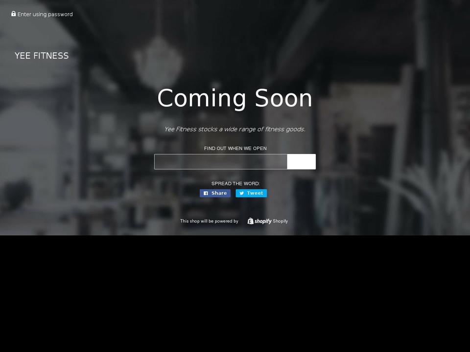 yeefitness.com — Shopify storefront screenshot