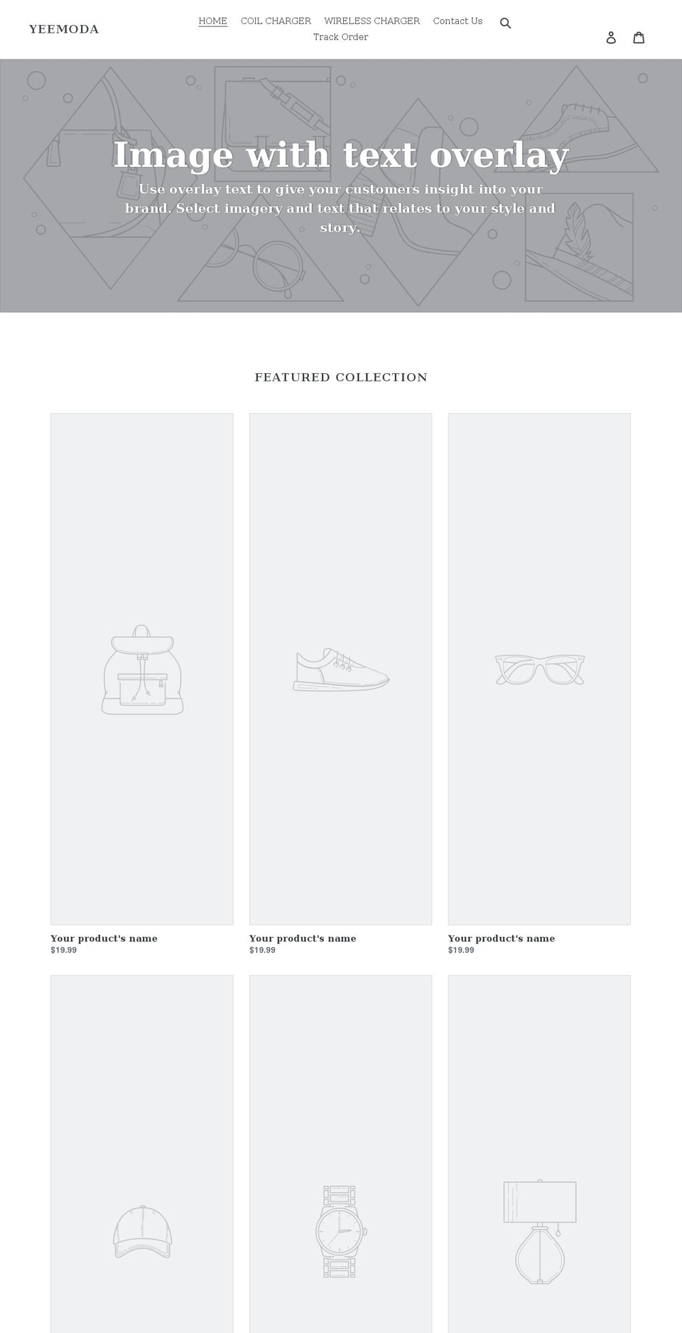yeemoda.com shopify website screenshot