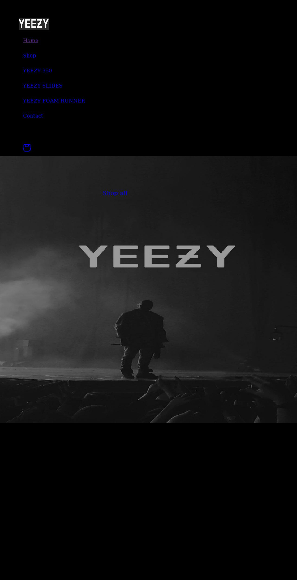 yeezysupplyco.com shopify website screenshot