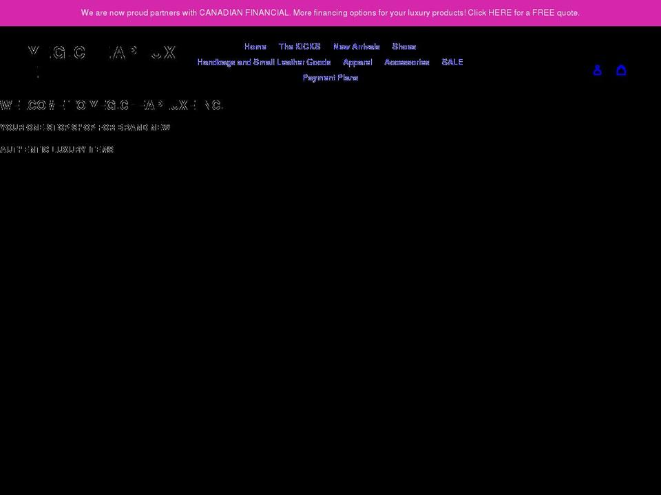 yegcheapluxe.com shopify website screenshot