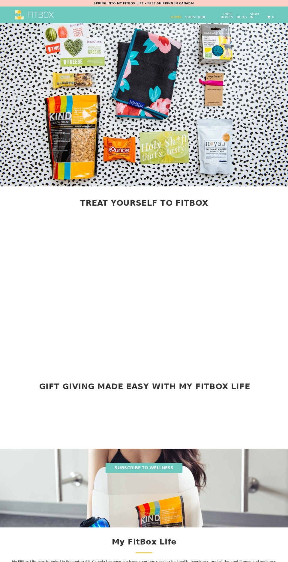 yegfitbox.com shopify website screenshot