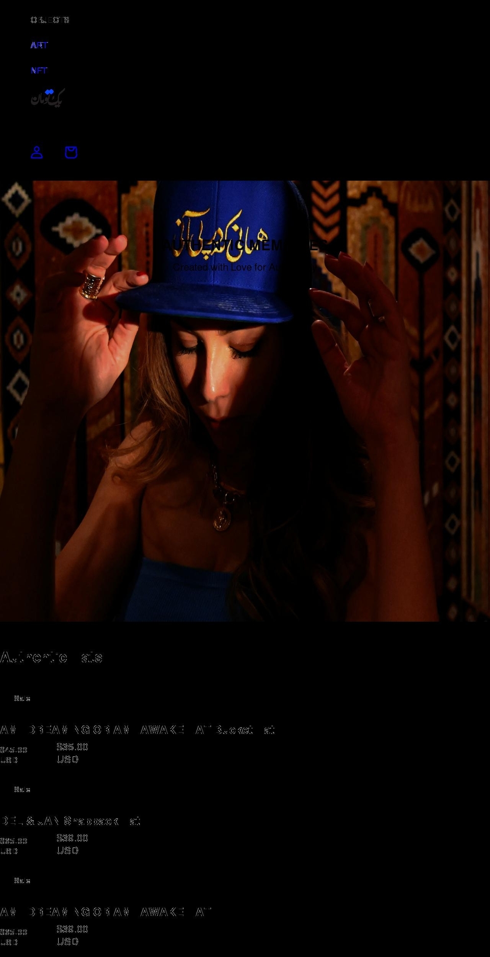 yektoman.com shopify website screenshot