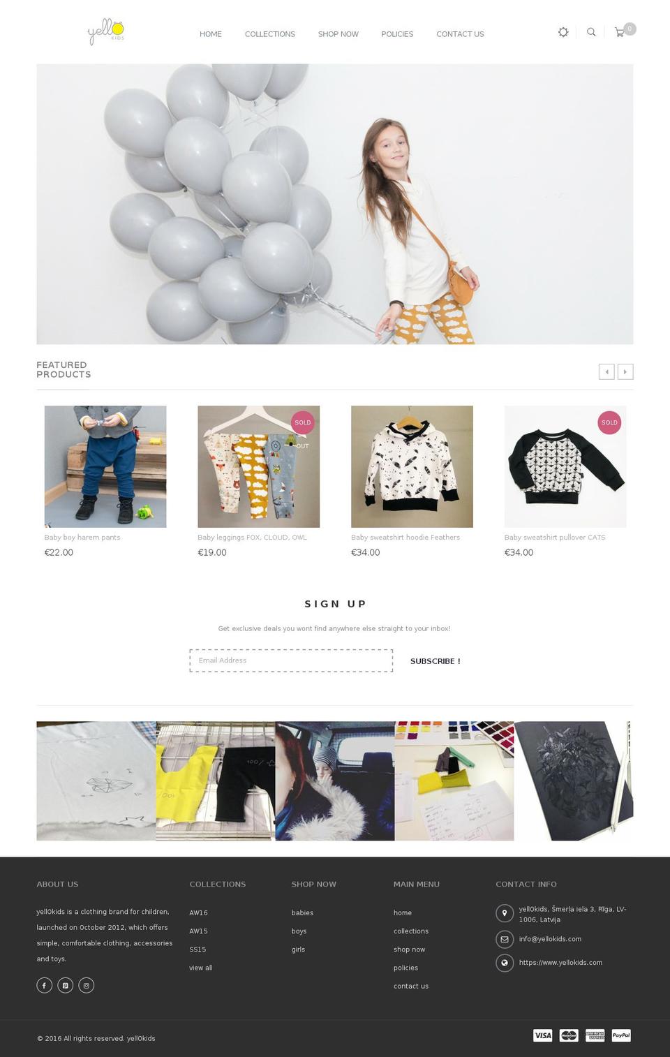 bachas Shopify theme site example yellokids.com