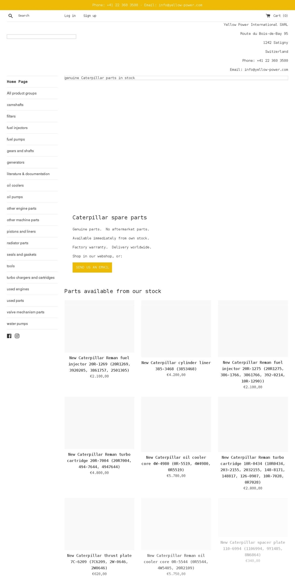 yellow-power.com shopify website screenshot