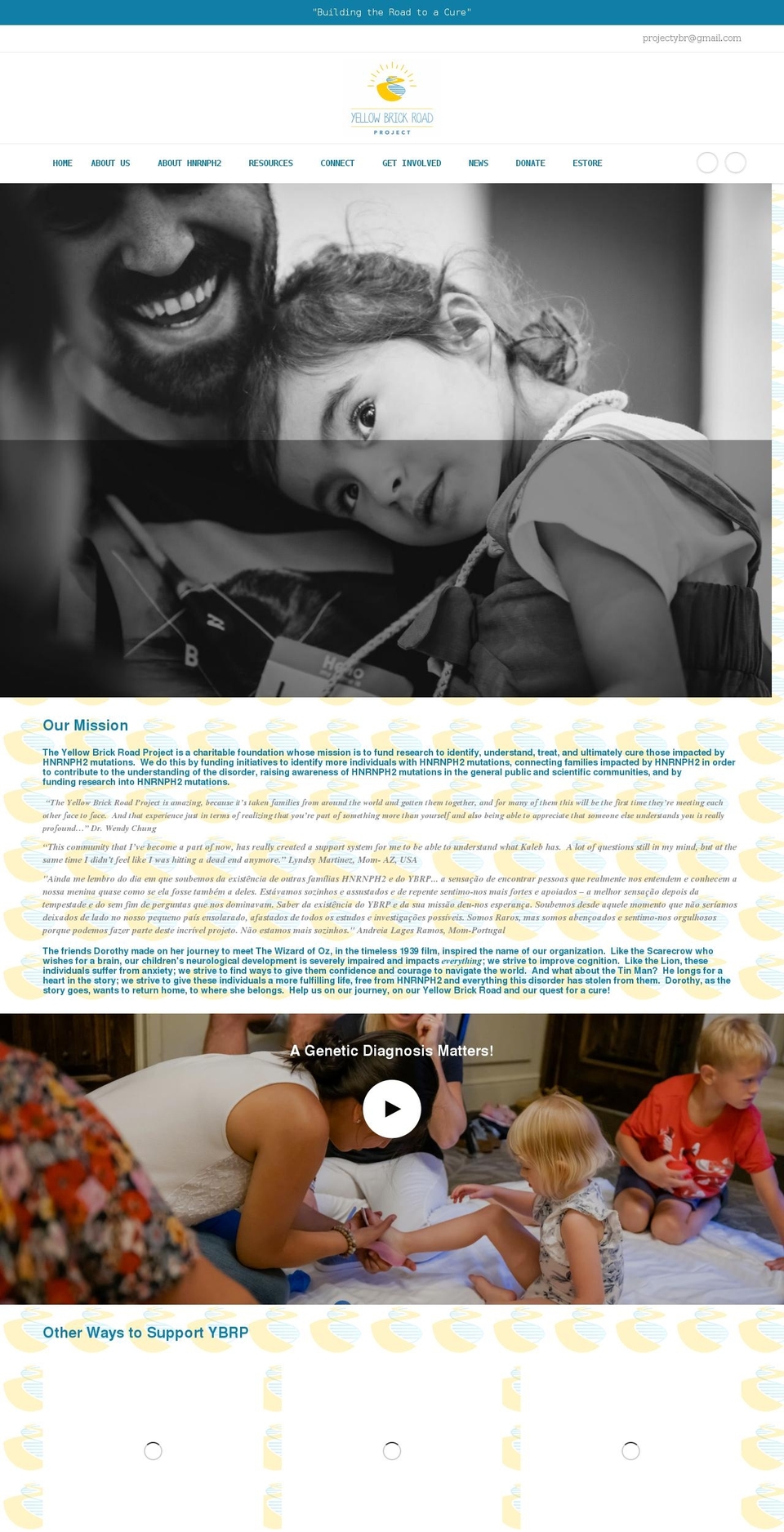 yellowbrickroadproject.org shopify website screenshot