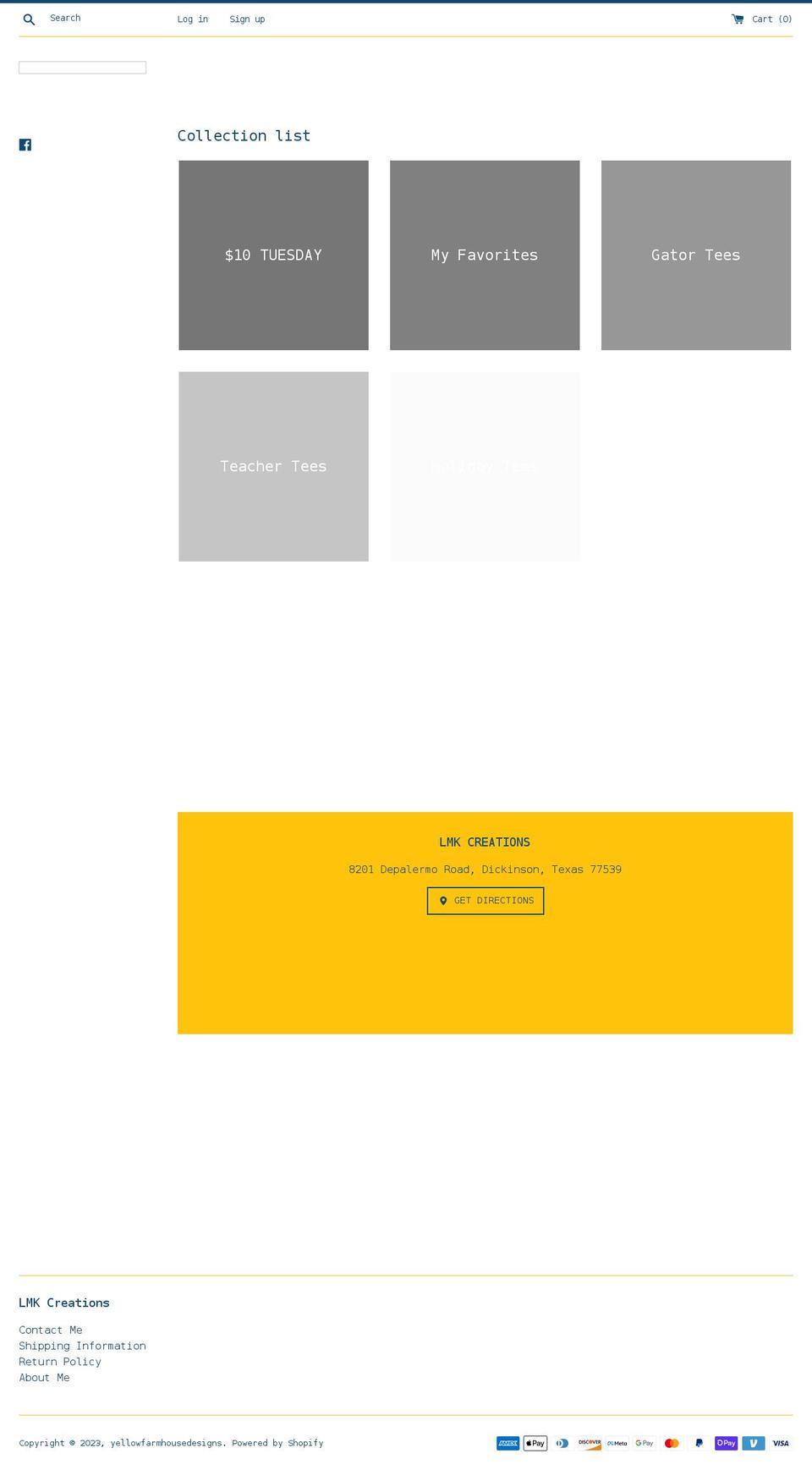 yellowfarmhousedesigns.com shopify website screenshot