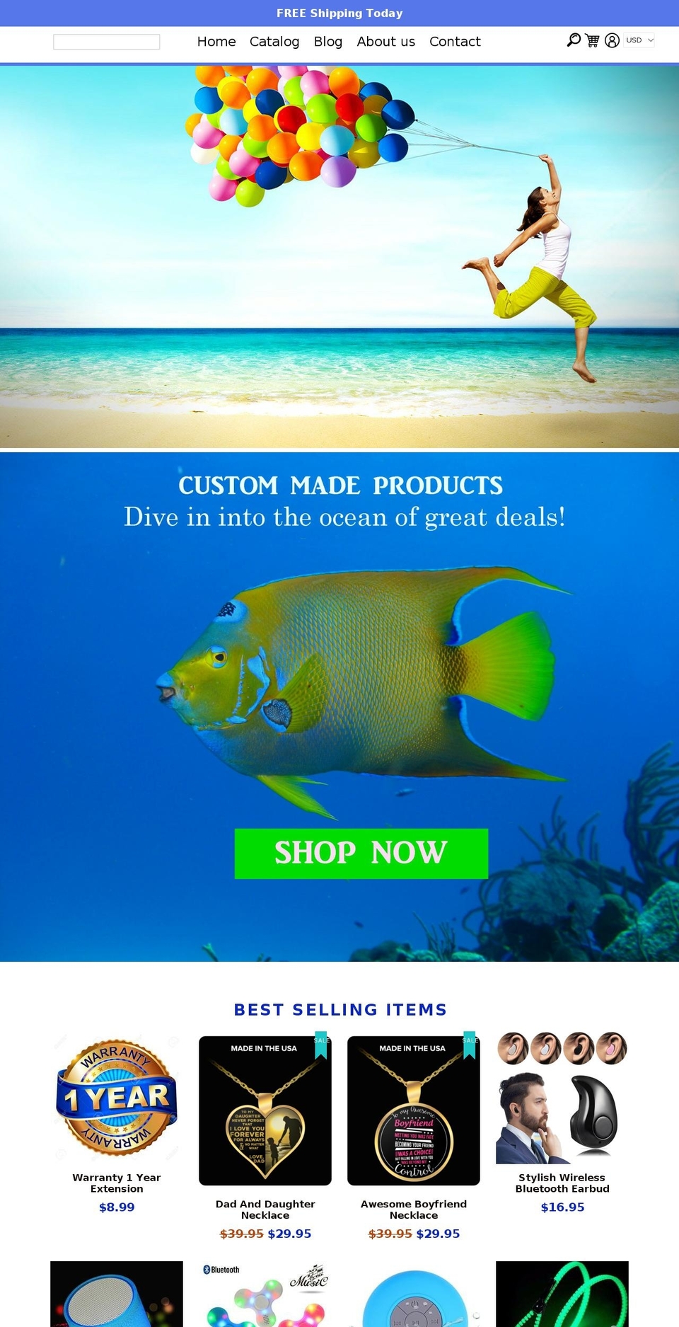 yellowfishdeals.com shopify website screenshot