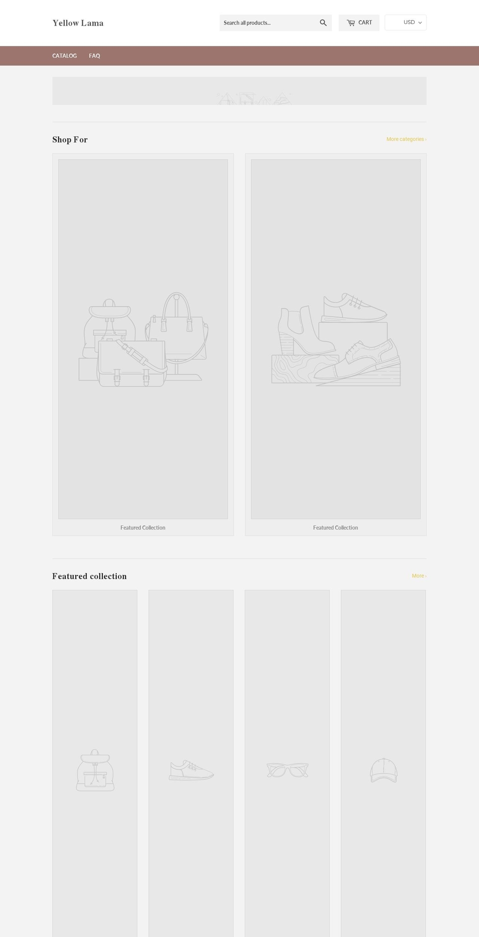 yellowlama.com — Shopify storefront screenshot