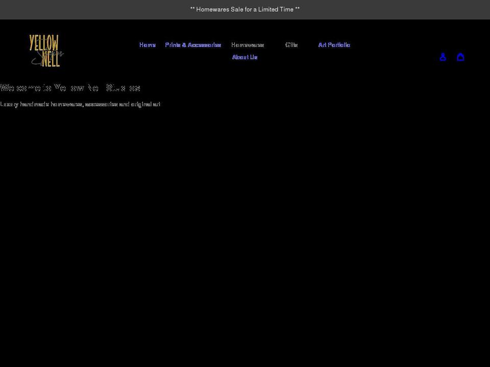 yellownell.co.uk shopify website screenshot