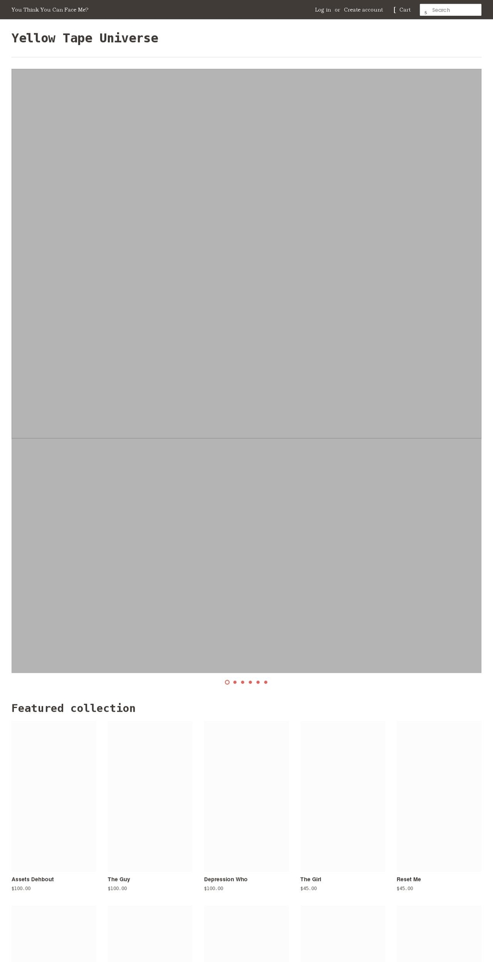 yellowtapestore.com shopify website screenshot