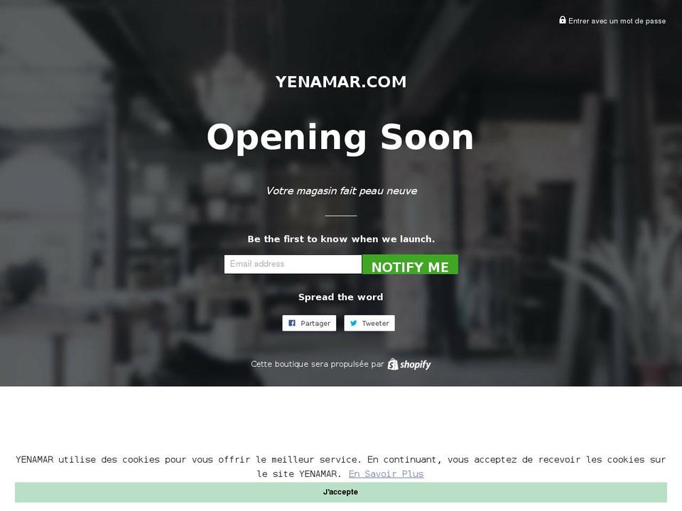 yenamar.com — Shopify storefront screenshot