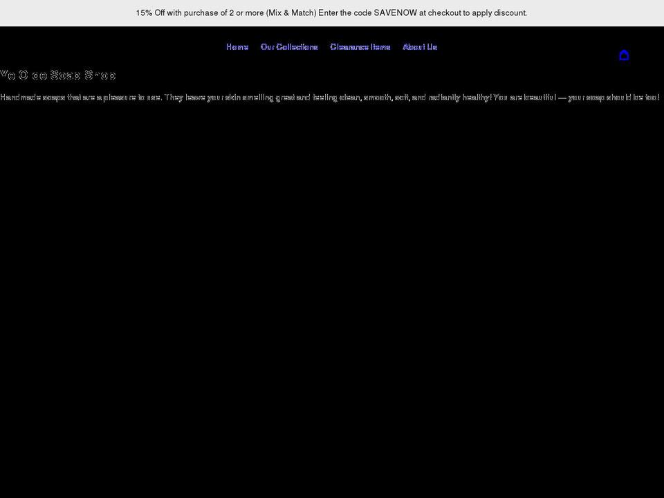 yeoldesoapshop.com shopify website screenshot