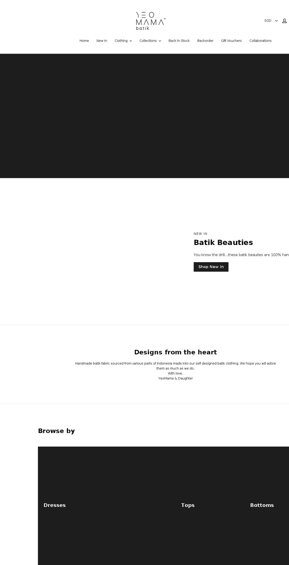 yeomamabatik.com shopify website screenshot