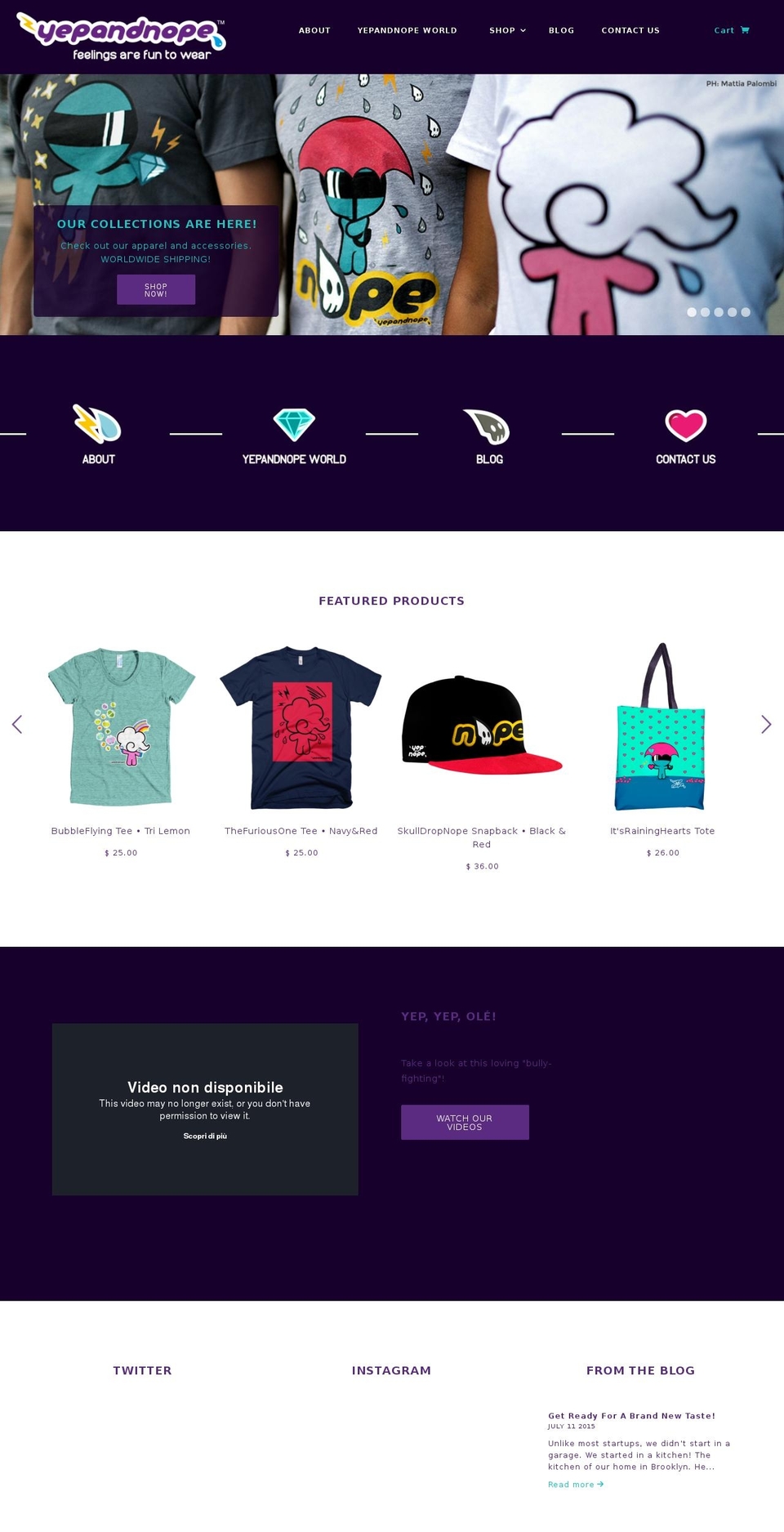 YEP\u0026NOPE THEME Shopify theme site example yepandnope.com