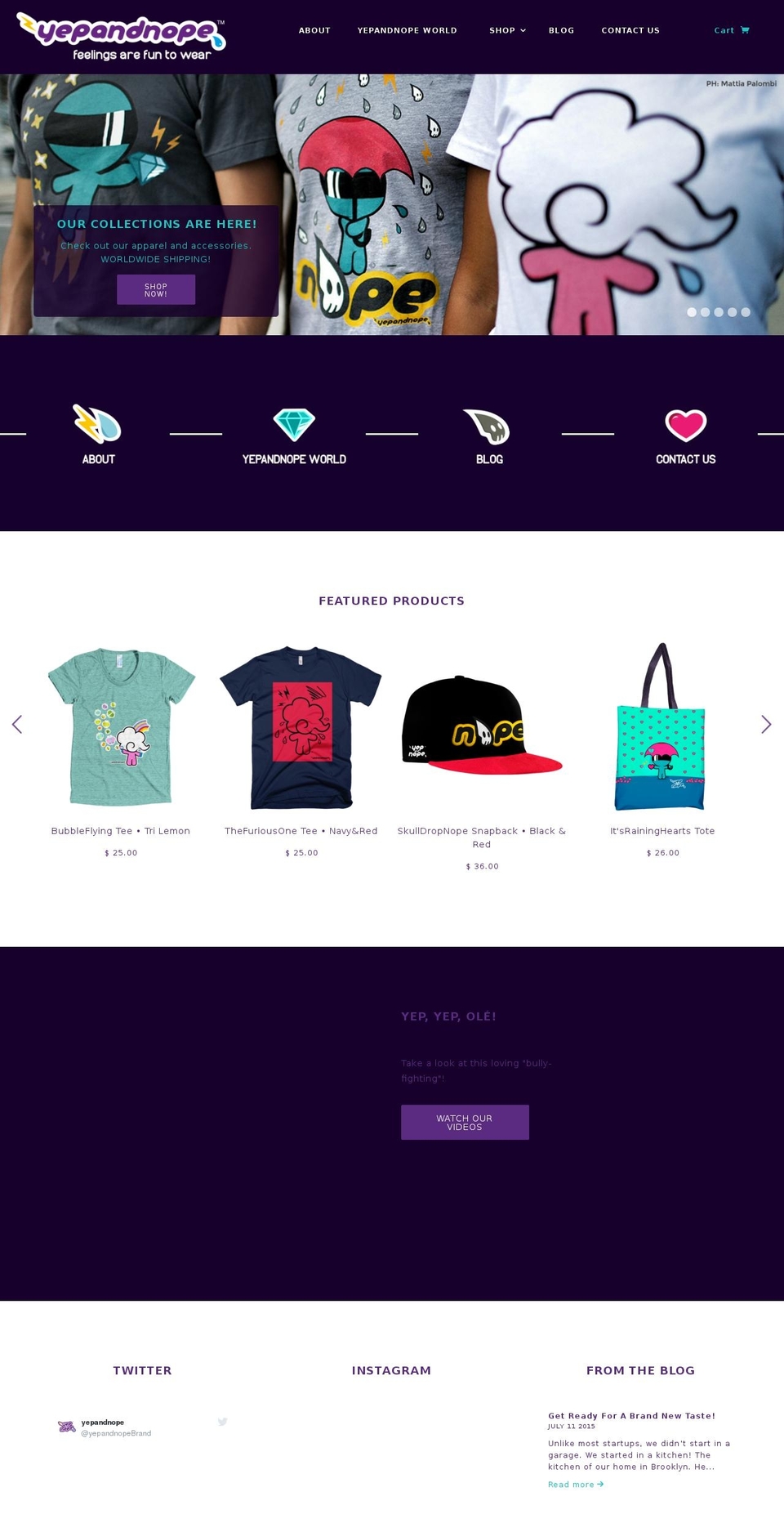 YEP\u0026NOPE THEME Shopify theme site example yepandnope.info