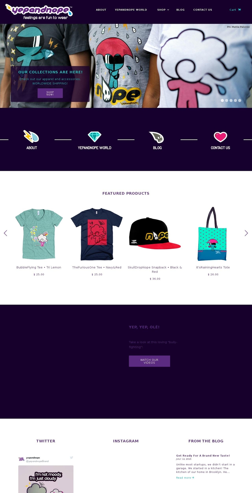 YEP\u0026NOPE THEME Shopify theme site example yepandnope.net