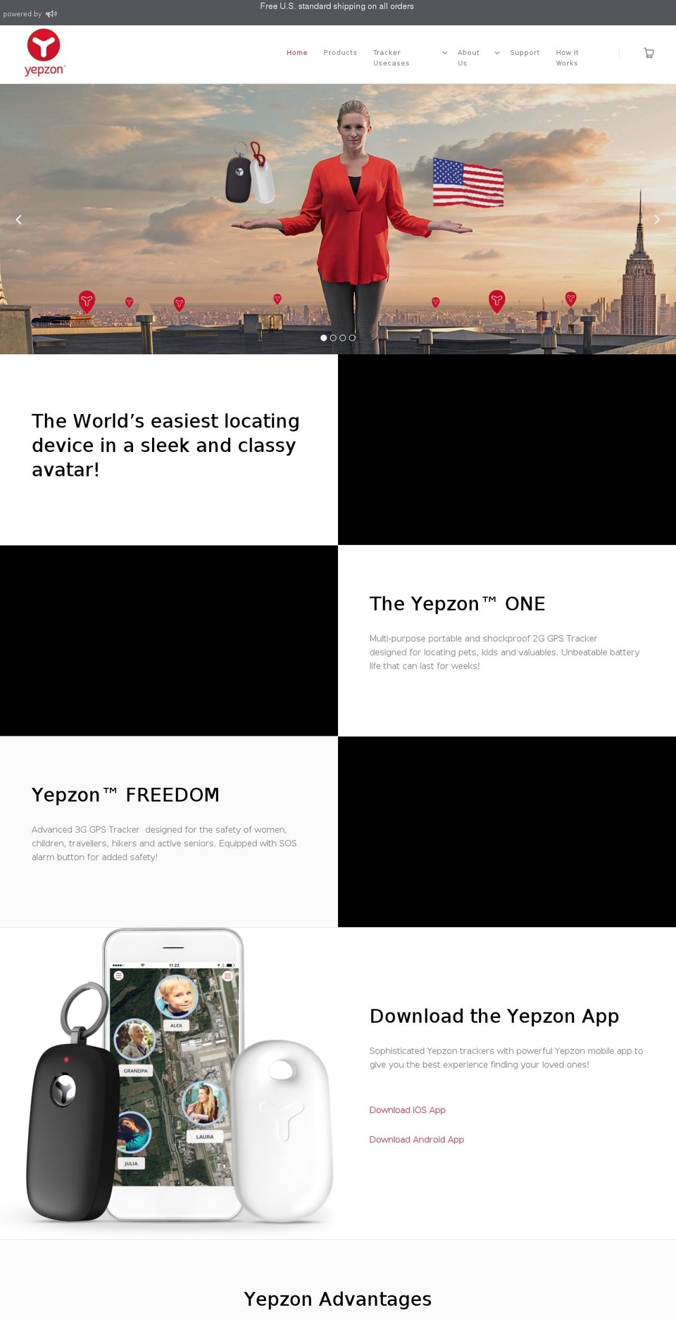 yepzon.us shopify website screenshot