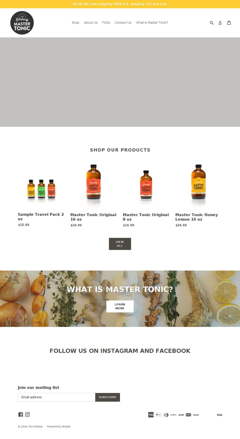 yerbary.com — Shopify storefront screenshot