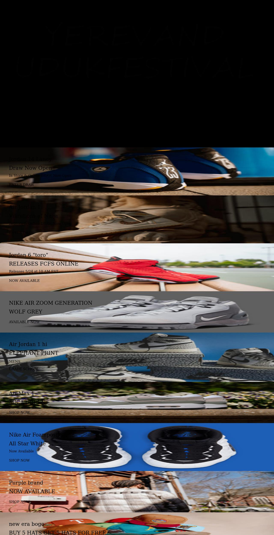 yerevandudukfestival.com shopify website screenshot