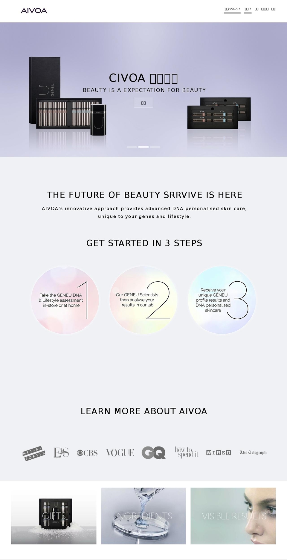 yes-global.com shopify website screenshot